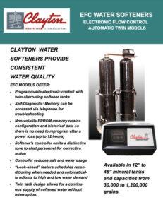 Clayton EFC Water Softener Flyer