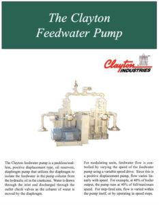 Clayton Feedwater Pump Flyer