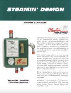 Steamin’ Demon Hydro Steam Cleaner Brochure